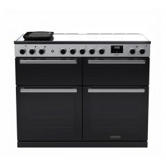 Edge Deluxe EDDLB110EIGBLK/CM1 110cm Induction Range Cooker Black Glass / Chrome