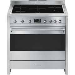 Smeg A1PYID-9 90Cm Opera Electric Range Cooker Stainless Steel