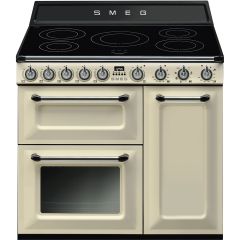 Smeg TR93IP2 90Cm Victoria Electric Range Cooker Cream