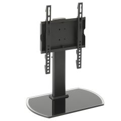 TTAP TT22S Fits TVs up to 43" 8mm Glass base, 3 Hgt adj, Wgt 40Kg, 200 x 200 Vesa