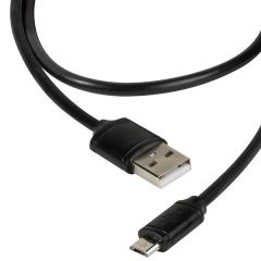 Vivanco 36251 Micro USB 2.0 Connection, USB A-Plug To USB Micro B-Plug Black 1.2M